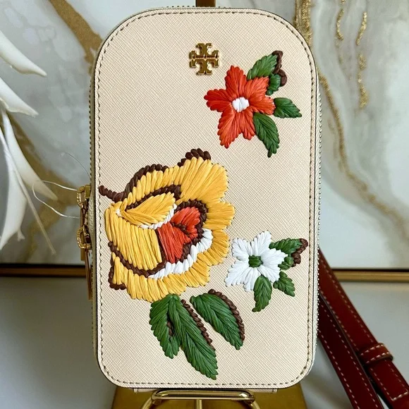 NWT Tory Burch Emerson Embroidery Phone Crossbody - Picture 2 of 6